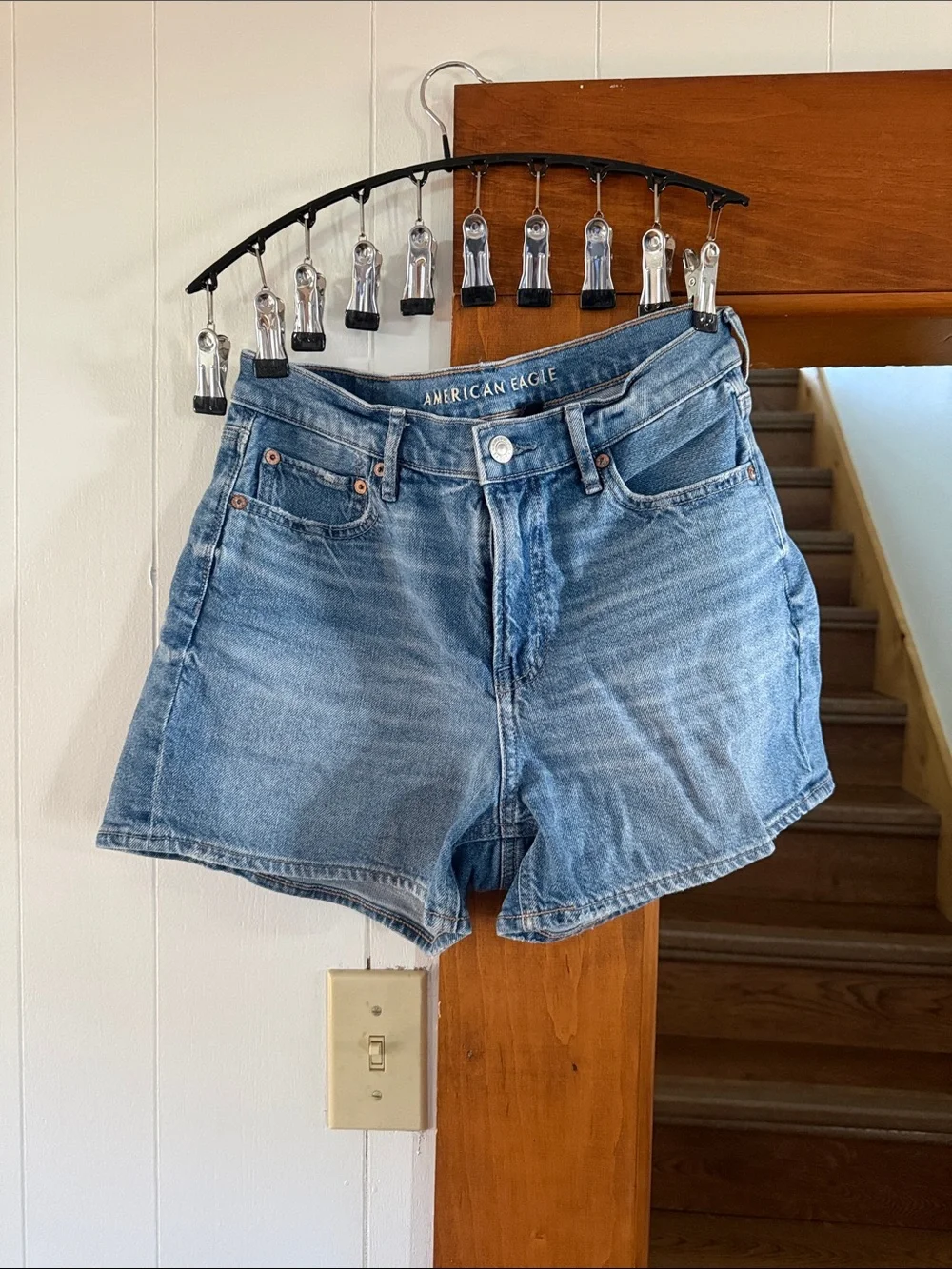 American Eagle Outfitters Light Wash Denim Shorts